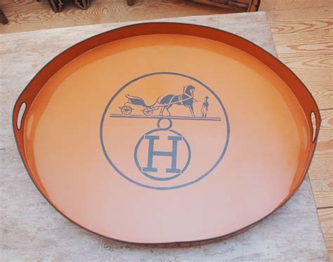 hermes orange metal tray|hermes orange trays for sale.